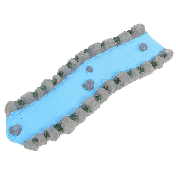 Hemobllo Miniature Garden Water Feature Resin Stream Assorted Color 1Pcs for Realistic Scenery and DIY Projects