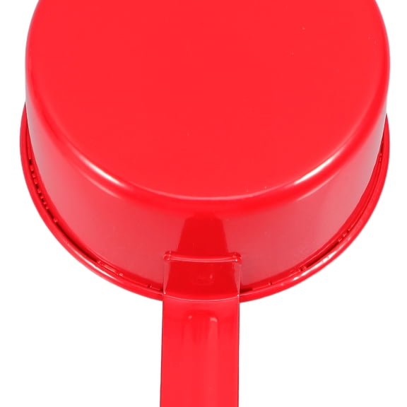 Hemobllo Red Metal Rice Measuring Scoop with Hanging Hook, Kitchen Tool for Accurate Portion Control and Cooking Measurements
