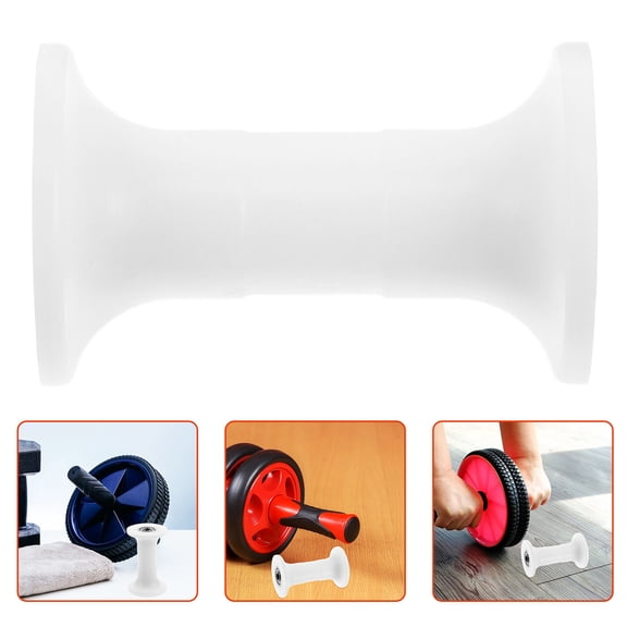 Hemobllo Rowing Machine Wheel Accessory, Plastic Full Body Workout Equipment, White, 1 Pack for Home Gym