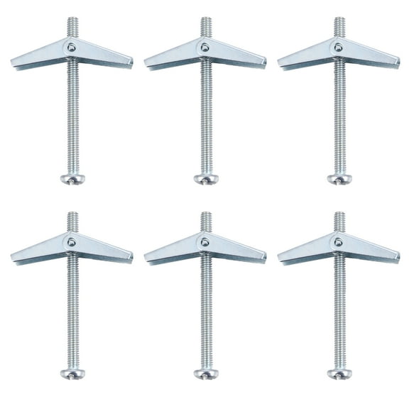 Hemobllo Self Drilling Drywall Anchor 10 Pcs Silver 8x3.8in for Shelving Carbon Steel