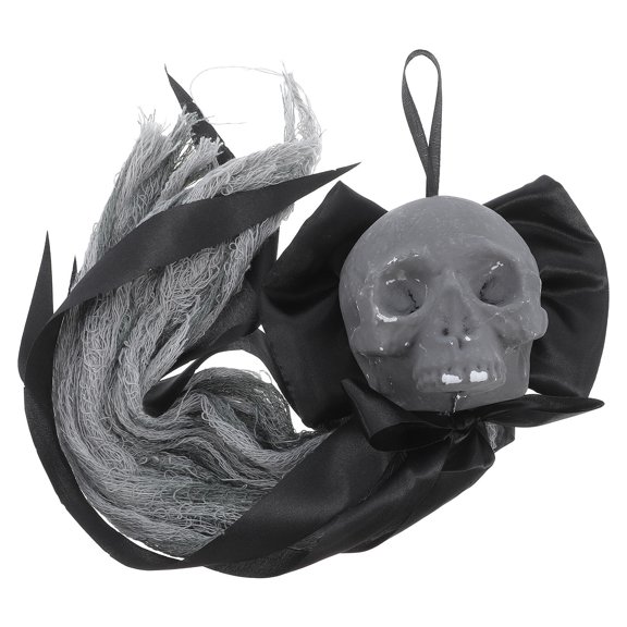 Hemobllo Skull Pendant Decoration Skull Door Hanger Black Decorative For Party 1Pcs