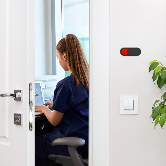 Hemobllo Small Slide Door Sign Conference Room Privacy Indicator Do Not Disturb Hanger 10x4cm