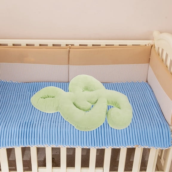 Hemobllo Light Green Musical Note Pillow Plush Soft Lumbar Cushion for Couch Decor