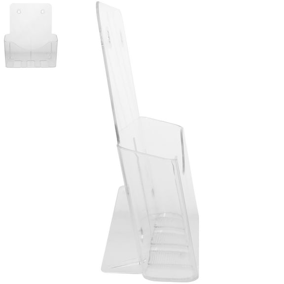 Hemobllo Clear ABS Acrylic Paper Display Stand for Office Wall Mounted File Storage