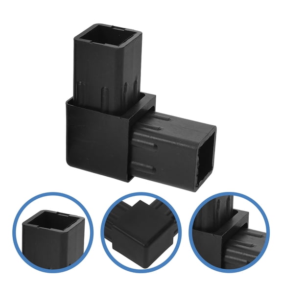 Hemobllo 10Pcs Black Plastic re Tubing Connector 2 Way Tube Fittings for Stable Durable Connections