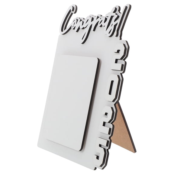 Hemobllo White Wood Photo Frame 1 Piece - Decorative Picture Frame for Home, Office, and Wall Display