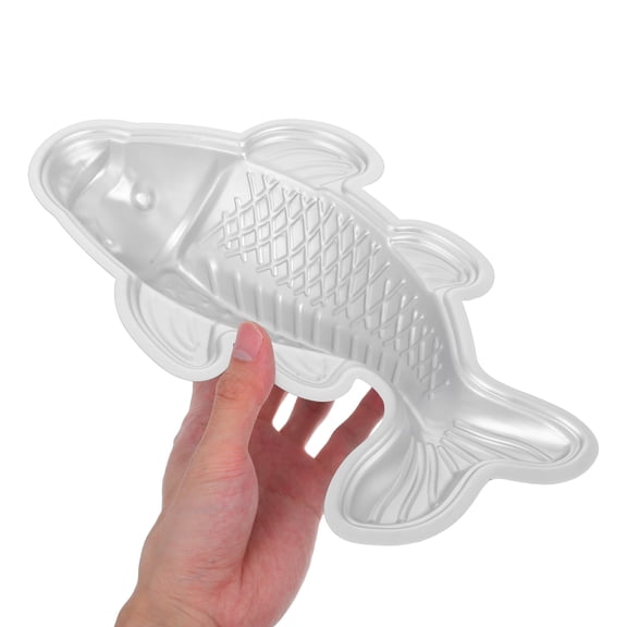 Hemobllo Fish Fondant Molds Aluminum Alloy Silver 1Pack