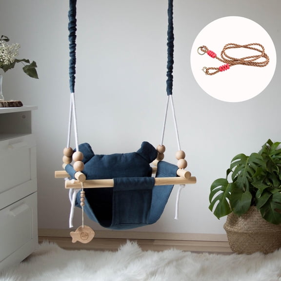 Hemobllo Swing Hanging Straps Adjustable Outdoor Rope in Khaki for Tree Tire and Garden Swings