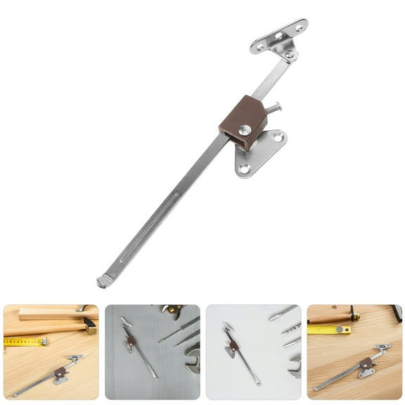 Hemobllo Toy Box Lid Support Cabinet Lid Support Hinge Silver ABS Drop-down Design for Homeowners 1Pack