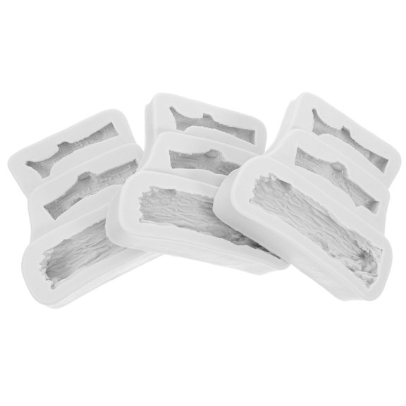 Hemobllo Grey Silicone Mold with Tree Trunk Texture for Baking, Kitchen Use, and Crafting Projects