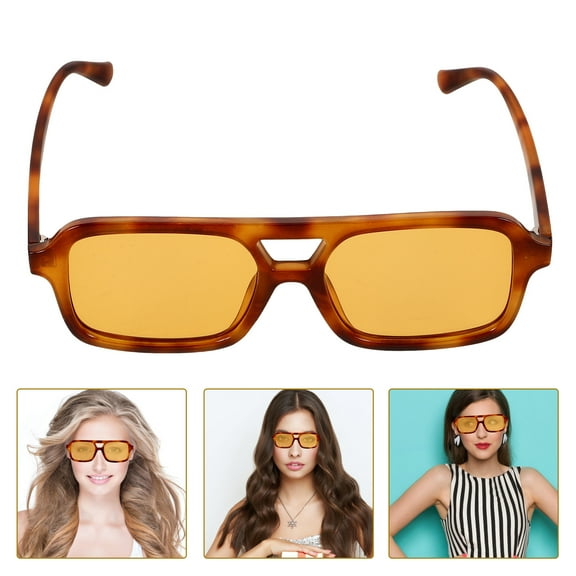 Hemobllo Wear-resistant Sunglasses Sunglasses Yellow Tea Tint 1Set UV Protection Fashion for Women