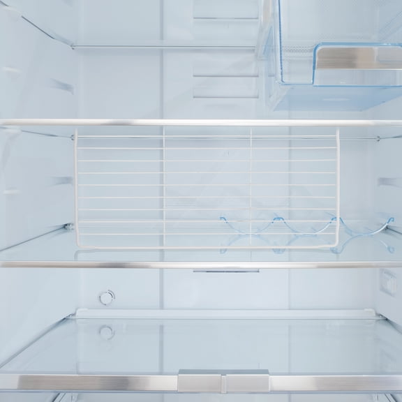 Hemobllo White Freezer Shelf Rack Organizer Basket with Iron Frame for Efficient Home Refrigerator Storage and Organization
