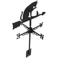 thumbnail image 1 of Hemobllo Black Stainless Steel Weather Vane, Decorative Yard and Patio Wind Direction Indicator for Outdoor Use, 1 of 8