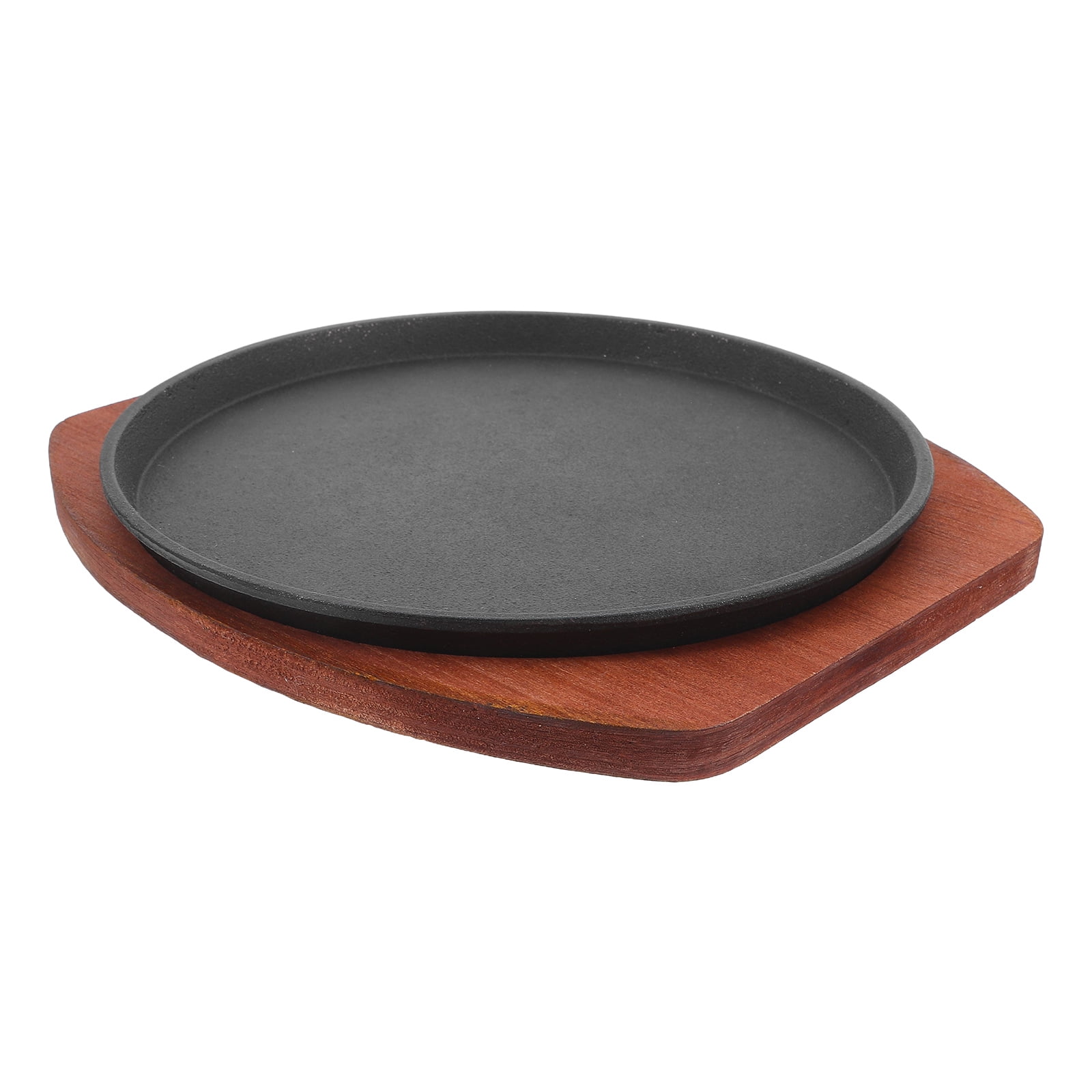 Hemobllo Cast Iron Grill Pan for BBQ and Outdoor Cooking, Ideal for Grilling Steaks, Meat, Vegetables, and More