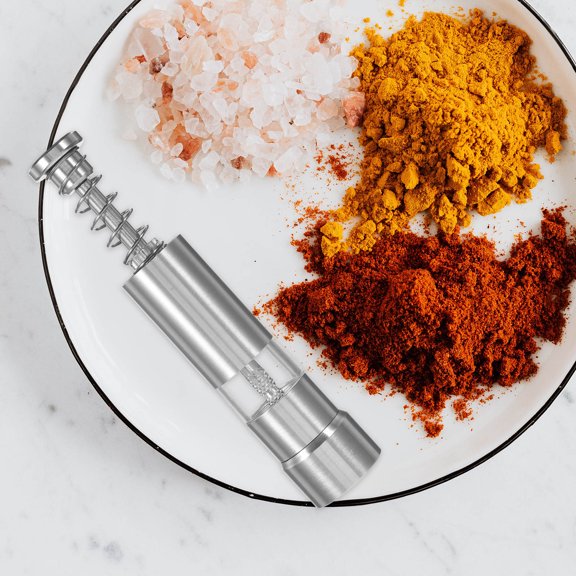 Hemobllo pepper shaker Pepper Mill Stainless Steel Grinding Kitchen Supplies Home Users 1Set