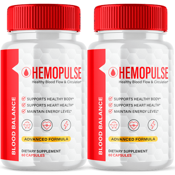 Hemopulse Blood Support Pills Advanced Formula Vitamin Supplement 120 Capsules