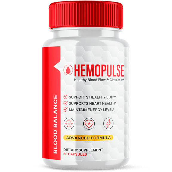 Hemopulse Blood Support Pills Advanced Formula Vitamin Supplement 60 Capsules