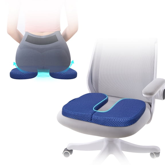 Hemorrhoid Donut Pillow for Tailbone & Sciatica Pain Relief, Seat Cushion for Office Chair, Postpartum, Seniors & Bed Sore Prevention, Coccyx Cushion Pad