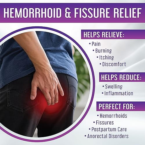Hemorrhoid & Fissure Relief Cream Dual Treatment with Phenylephrine
