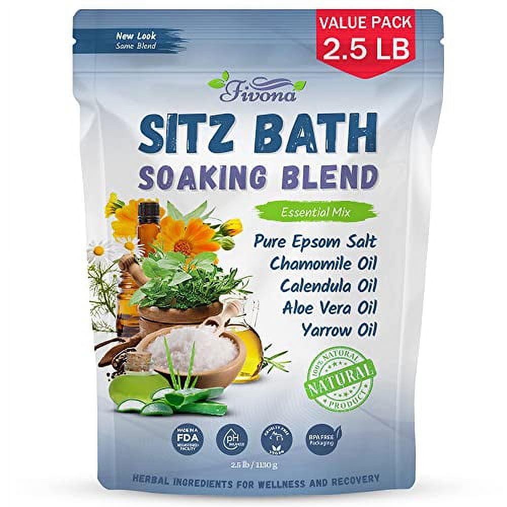 Hemorrhoid Treatment 40oz Sitz Bath Salts Postpartum Soaking Blend