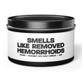 thumbnail image 1 of Hemorrhoids Surgery Hemorrhoidectomy Tin Candle Gifts Home Office Decor, 1 of 5