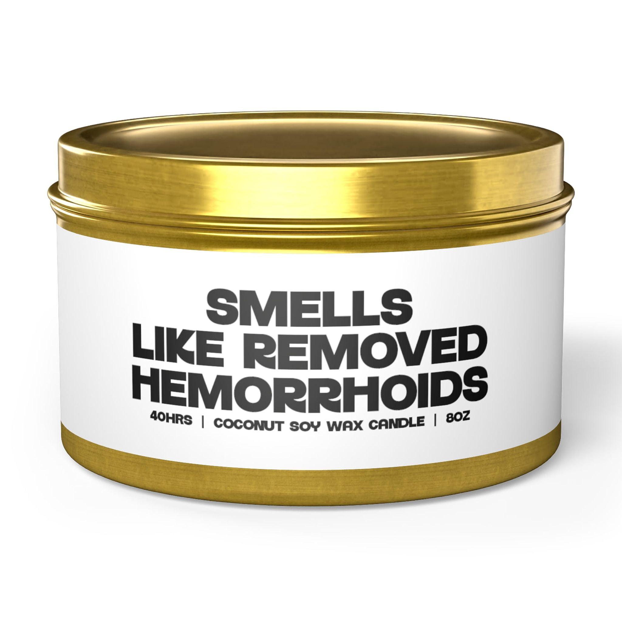 Hemorrhoids Surgery Hemorrhoidectomy Tin Candle Gifts Home Office Decor