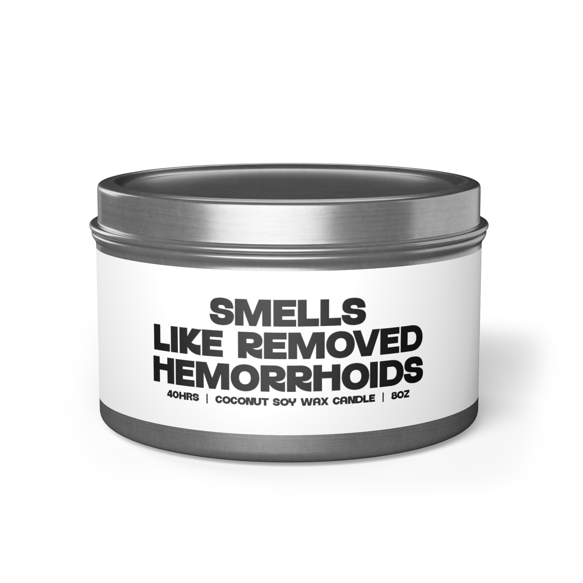 Hemorrhoids Surgery Hemorrhoidectomy Tin Candle Gifts Home Office Decor