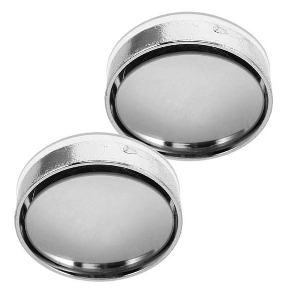 Hemoton 1 Pair Blind Spot Car Mirror Round Rear View Convex Mirrors With Suction Cup For Car Suvs Motorcycles Trucks Trailers Bicycles Rvs Boats Golf Cart Silver