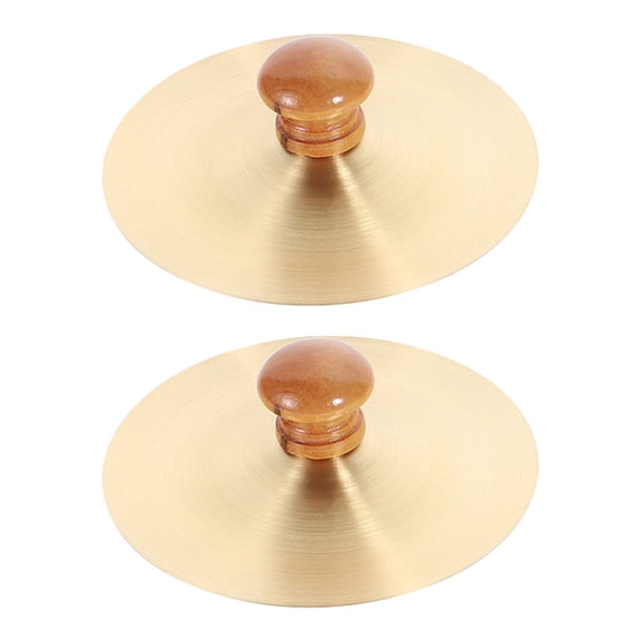 Hemoton 1 Pair Mini Cymbals Copper Ethnic Percussion Instrument Hand Cymbals Rhythm Percussion Instrument For Dance Parties And Celebrations
