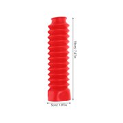 Hemoton 1 Pair Motorcycle Front Fork Gaiters Boots Shock Cushion Absorber Rubber Suspension Cover Gaiters Air Baffle Dusts Guard For Dirt Bike