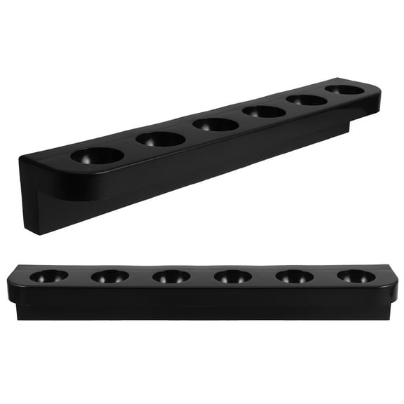 Hemoton 1 Pair Multifunctional Pool Rack For Billiards Enthusiasts Professional Billiard Cue Rest Rack For Pool Table Plastic Cue Holder