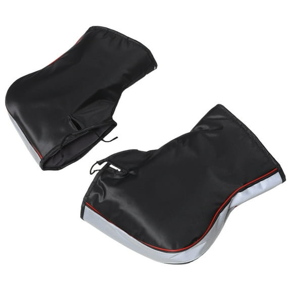 Hemoton 1 Pair Reflective Handlebar Gloves Winter Cycling Gloves Men Handlebar Gloves Thermal Insulated Gloves Motorcycle Handlebar Mitts for ATV Snowmobile and Bike Riding