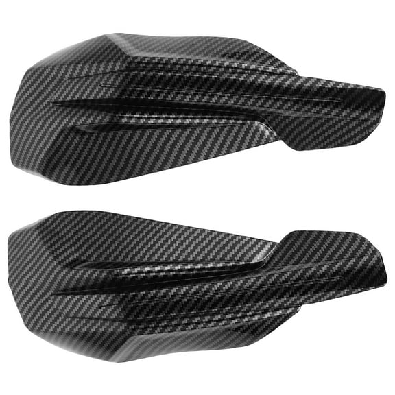 Hemoton 1 Pair Universal Motorcycle Handguards for Dirt Bikes and Snowmobiles Windproof Handlebar Protection for Off-Road Riding Plastic Hand Guards Black