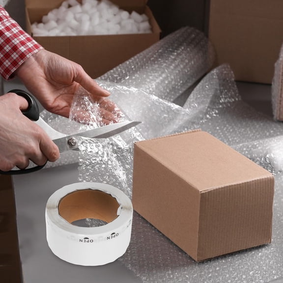 Hemoton 1 Roll Clear Stickers Sticker Packaging Sticker Protector Transparent Labels Transparent Thermal Labels Book Labels