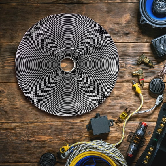 Hemoton 1 Roll Vehicle Loudspeaker Decal Double-Sided Adhesive Decal For Secure Amplifier And Subwoofer Speaker Adhesive Tape Automotive Accessory