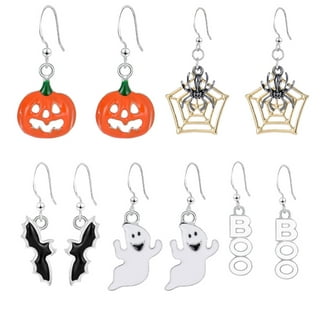 Funny Halloween Truck Earrings Dangle Charms Acrylic Pumpkin Ghost Car  Accessories for Women Girls Festival Gifts