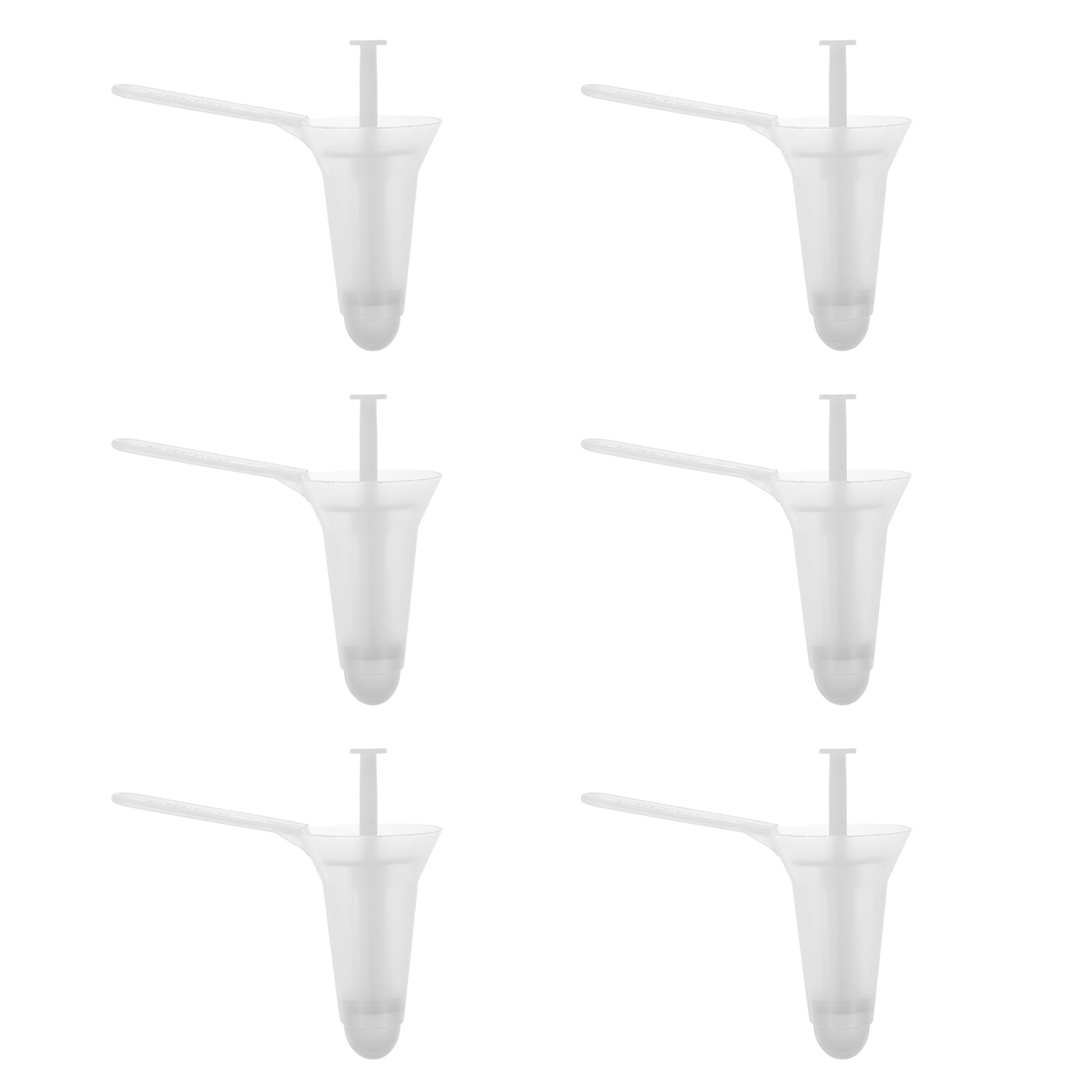 Hemoton 1 Set 6Pcs Disposable Anoscopes Practical Plastic Anal Dilators (White)