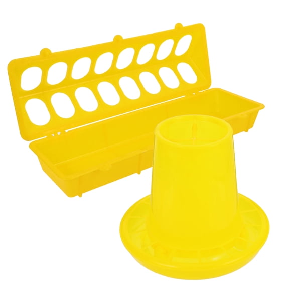 Hemoton 1 Set of Automatic Chicken Feeder Chicken Water Feeder Cage Accessories Chick Food Dispenser Chicken Water Container Chick Food Holder Automatic Food Dispenser Bird Feeder