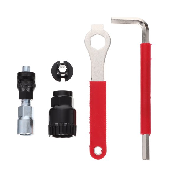 SOPOTUTU 1Set Bike Crank Puller Tool Steel Repair Kit Universal Crankset Removal for Road and Mountain Bikes