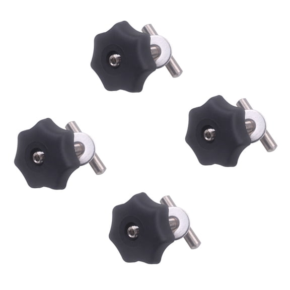 Hemoton 1 Set Car T-Track Bolts Kit Star Threaded T-Bolts and Washers for Rail Fixtures