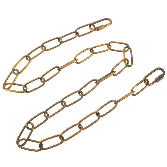 Hemoton 1 Set Chandelier Lamps Iron Chains Lighting Fixture Chain Replacement Hanging Lamp Chain with Connection Locks for Living Room Bedroom Lamps