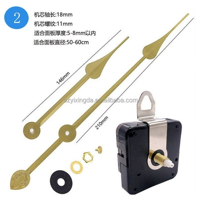 Hemoton 1 Set Clock Kit 160mm Clock Movement Battery Operated Clock