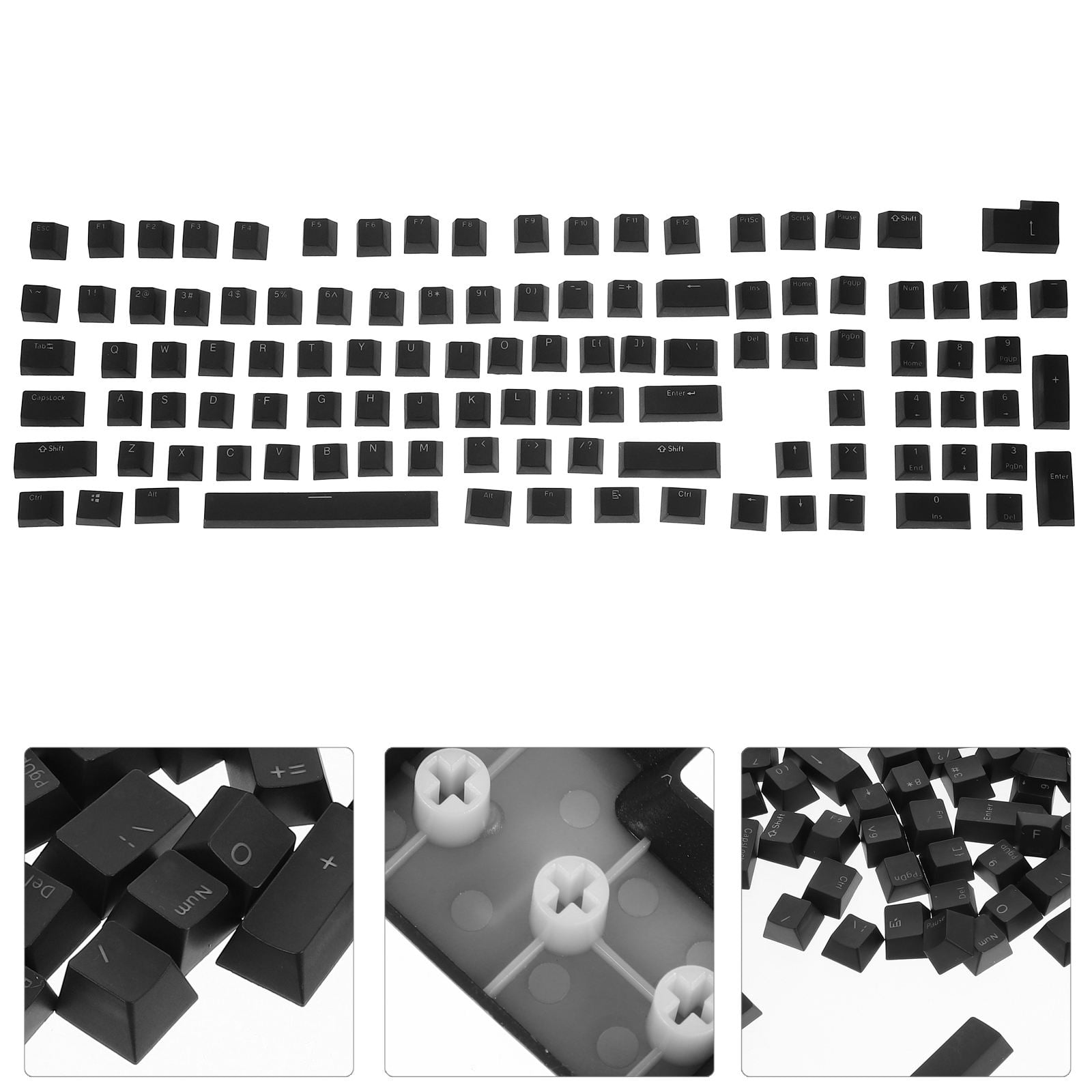 DEEPCRAFF Portable Design Keycaps Abs Colorful 1 Keyboard Supplies ...