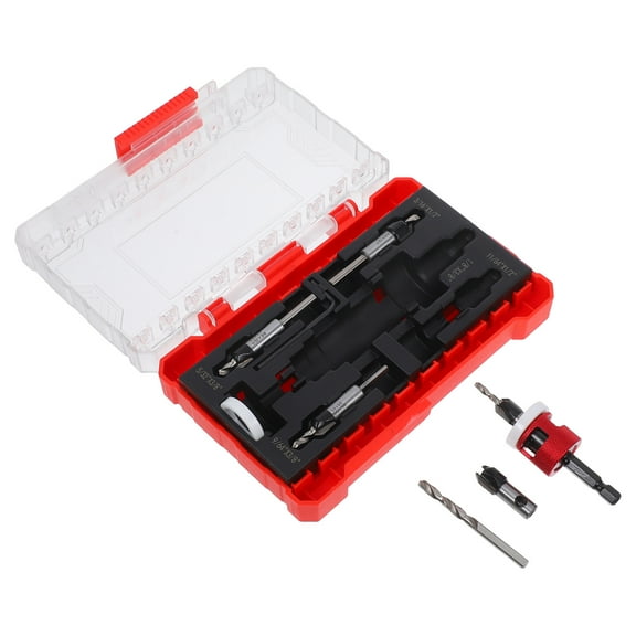 Hemoton 1 Set Countersink Drill Bit Set For Accurate And Efficient Drilling With Depth Stop Counter Sink Drill Bit Countersink Bit Wood Working Tool
