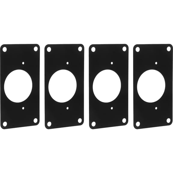 RENACLIPY 1Set Black Stainless Steel Hinge Fixing Plate Bracket Kit for Cabinet Door Repair
