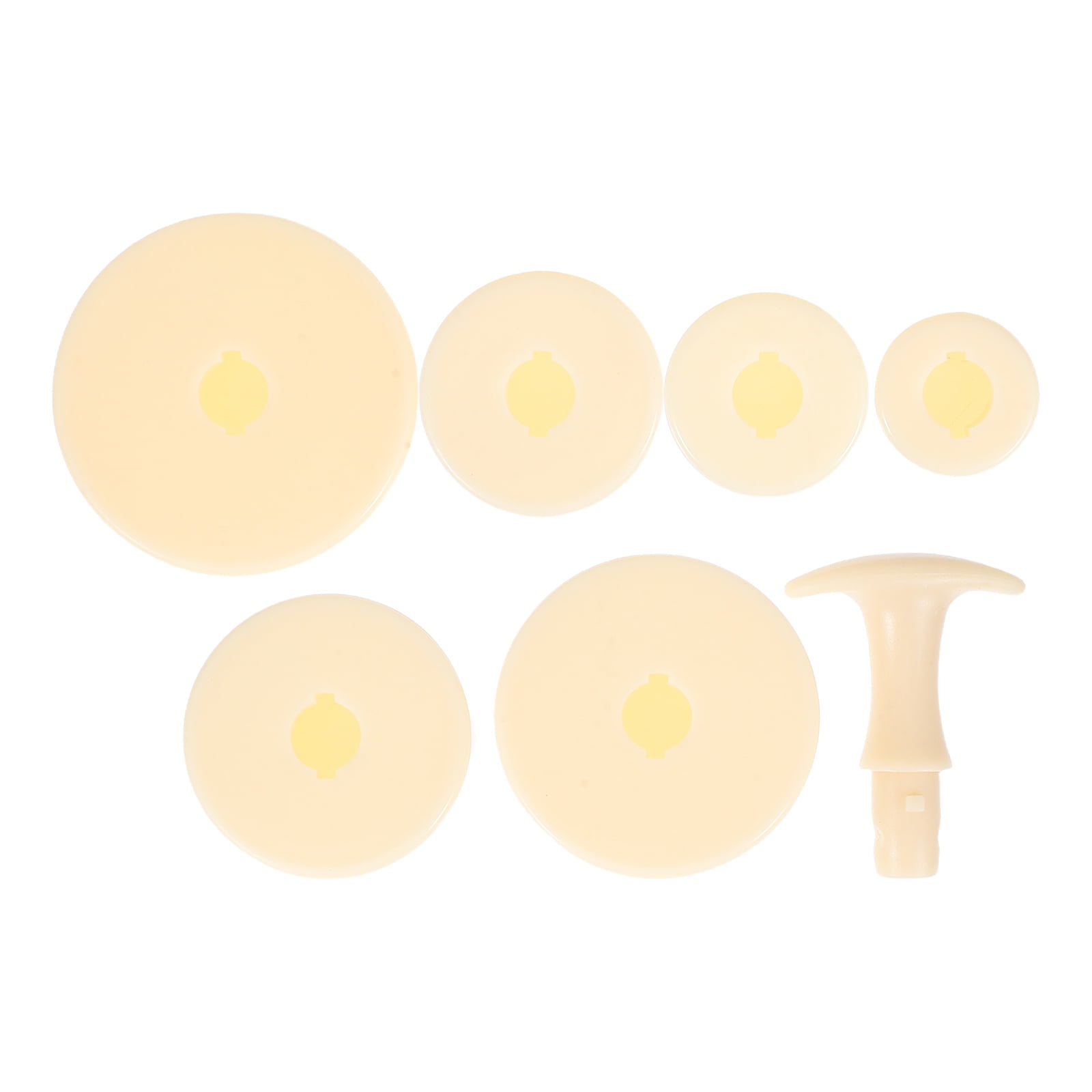 Hemoton Tart Baking Mold Set - Metal Tart Pans With Wooden Tamper Tool