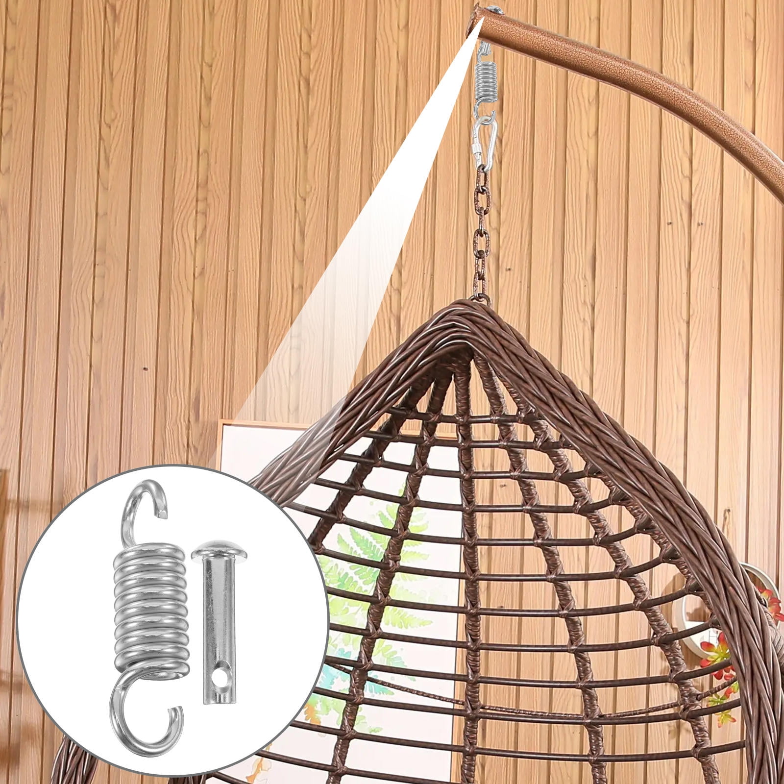 Hemoton 1 Set Extension Spring and Pin Set Heavy Duty Swing Hanger ...