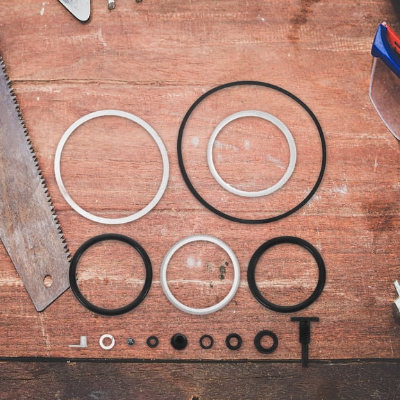 Hemoton 1 Set Hydraulic Jack Seal Rings for Repair Tools Cars Jack Parts Oil Sealing Rubber Rings