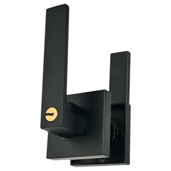 Hemoton 1 Set Matte Black Door Knob With Lock Door Aluminium Alloy Handle With Lock Heavy Duty Door Lock Kit