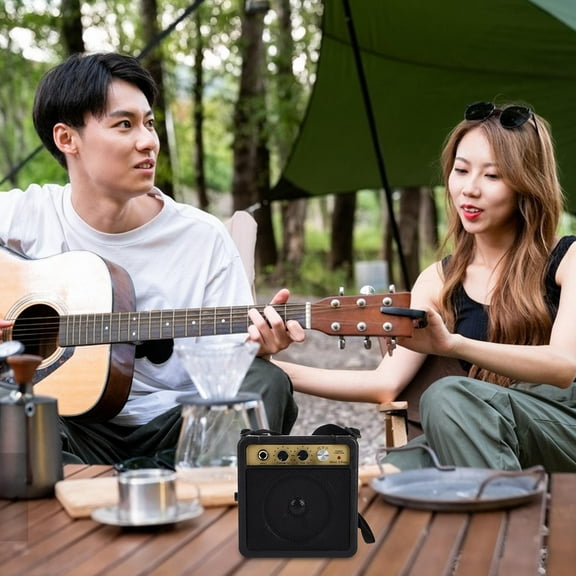 Hemoton 1 Set of Mini Amplifier Guitar Electric Guitar Speaker Amplifier Acoustic Guitar Amplifier Acoustic Electric Guitar Amp Convenient Practice Amp Bass Guitar Mini Amp Accessory